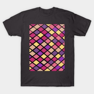 Geometric pattern with random colors T-Shirt